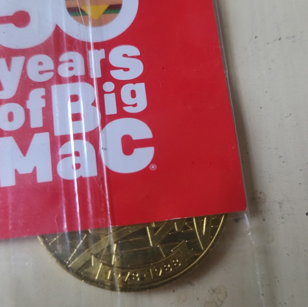 McDonald's 50 Years of Big Mac Gold Collectible